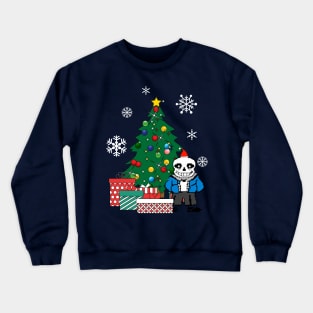 Sans Around The Christmas Tree Undertale Crewneck Sweatshirt